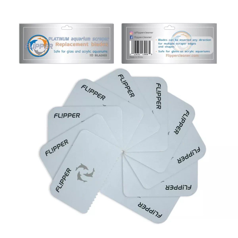 Flipper Platinum Scraper Plastic Replacement Blades (10-Pack)