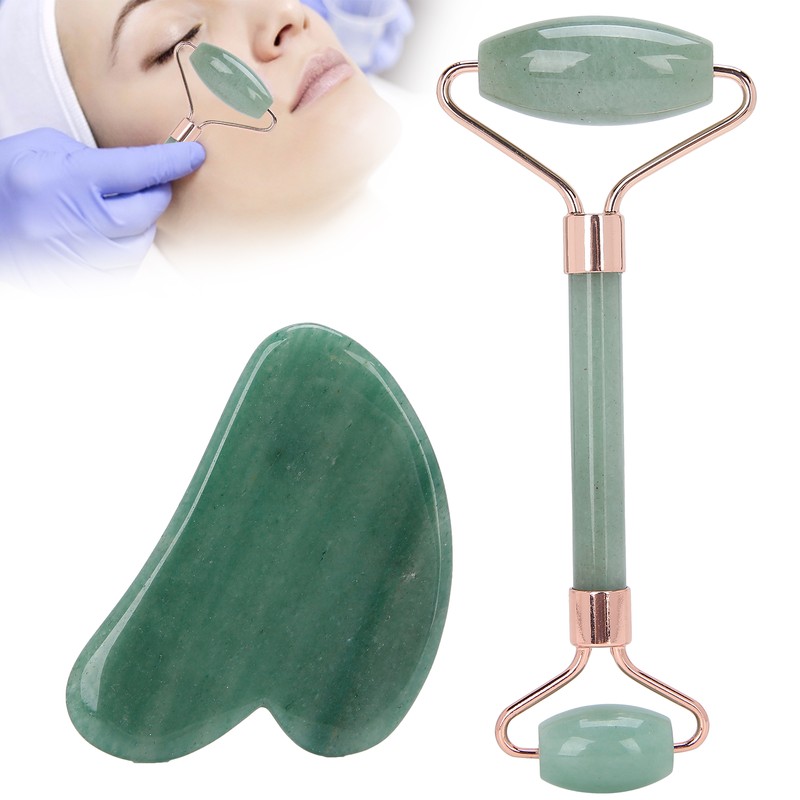 Portable Roller Massager with Heart Shaped Scraping Board Body Massage