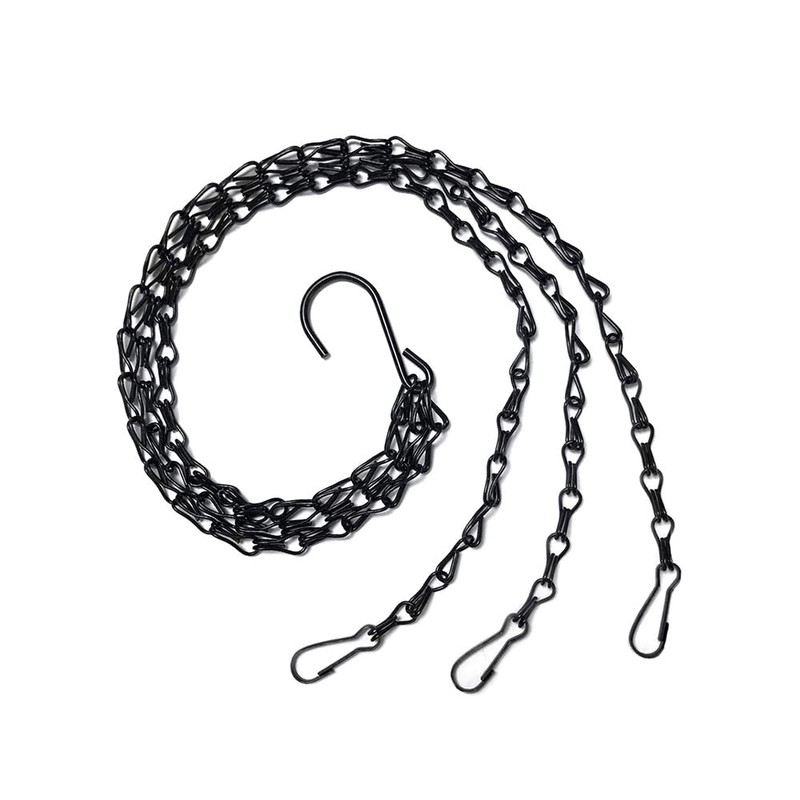 2Sets Hanging Basket Chains Hanging Flower Pot Chains, 3 Point