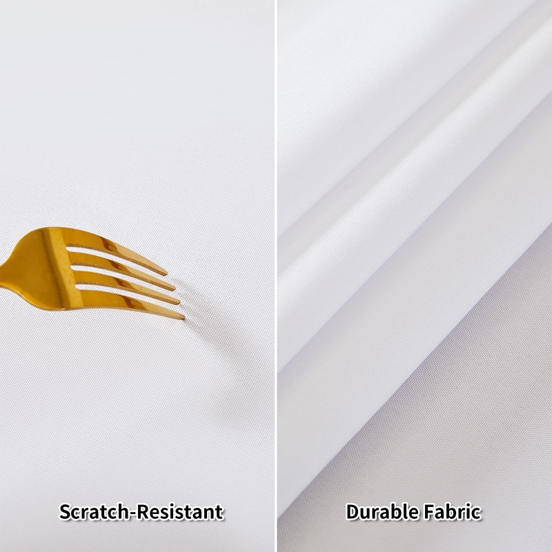 Fantastshop 2 Pack White Table Cloths Rectangular, Solid Rectangle Polyester
