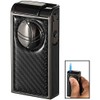 Visol Infinity Gunmetal Carbon Fiber Double Jet Cigar Lighter