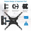 Full Motion TV Wall Mount Bracket Articulating Arms Swivels Tilts