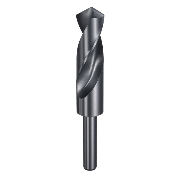 sourcing map 24.5mm Drill Bit 1/2" Reduced Shank Round 4341