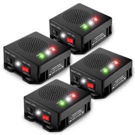 Rodent Repellent for Car, Battery Powered Under Hood Animal Repeller, Ultrasonic Rat and Mice Deterrent Device, Electronic Pest Control for RV, Truck, Garage, Vehicle Engine Protection, Pack of 4