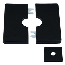 Wall Split Pipe Flange Plumbing Cover Plates Square Shower Flange Escutcheon Plate Cover Plate for Fixed Shower Head Faucet Standard Pipes (28mm/1.1in)