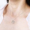 Romavan Infinity Heart Initial Necklaces for Women, S925 Sterling Silver