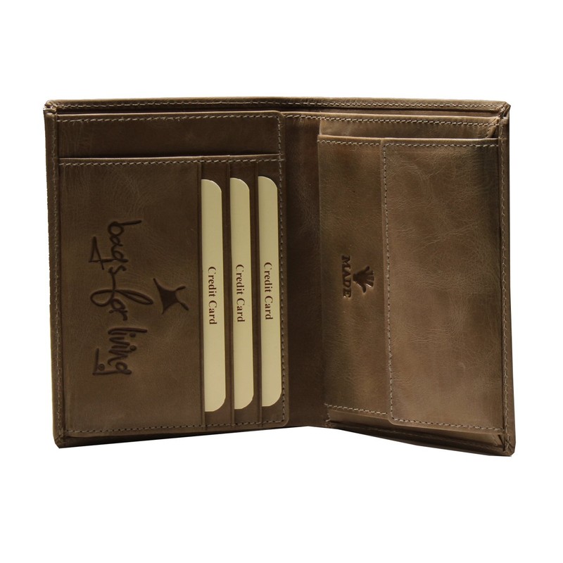 Greenburry Full Grain Vintage Wallet Leather 9,5 cm army green