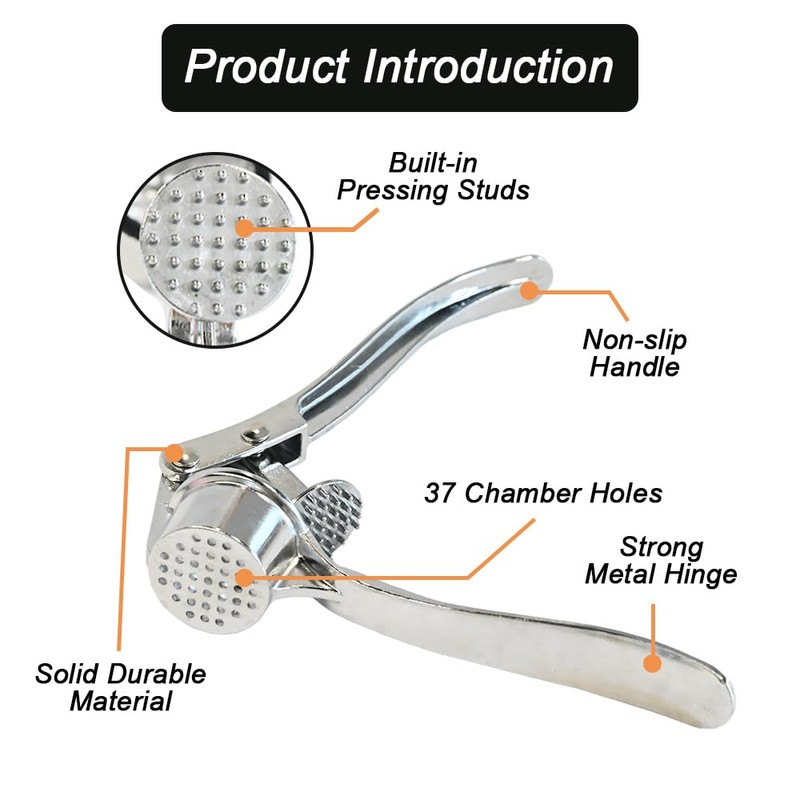 Armo® Garlic Press Mincer Crusher Professional Garlic Press Garlic Chopper