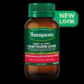 Thompsons One-A-Day Hawthorn 2000mg 60 Capsules EXP END AUGUST 2026