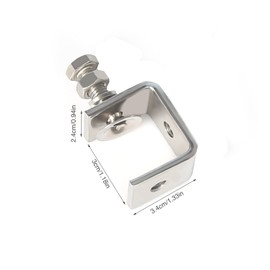 Set of 4 C-Clamp Set C-Clamp with Wide Jaw Openings Heavy Duty C-Clamp Stainless Steel Heavy Duty Clamp Woodworking Fixture Clamp 304 Stainless Steel Heavy Duty Clamp