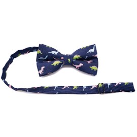 Carahere Men's Bow Ties Handmade Adjustable Pre-Tied Fun Pattern Bow Ties For Men Blue Pink Green