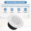 Round Air Vent Cover, 6 Inch Adjustable, ABS Ceiling Vent,