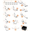 INCLY 170PCS 1/4 Inch Pegboard Hooks Kit, Extra Thick Heavy