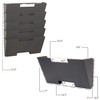 Wallniture Lisbon Metal Wall File Holder Organizer, 5-Tier File Folders