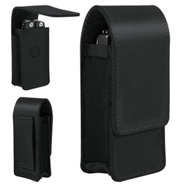 Leather Multitool Sheath for Belt, EDC Belt Pouch, Multitool Holster for Belt, Multitool Pouch Fits Folding Tool, Magnetic Closure EDC Belt Organizer, Multitool Holder Replacement, Black