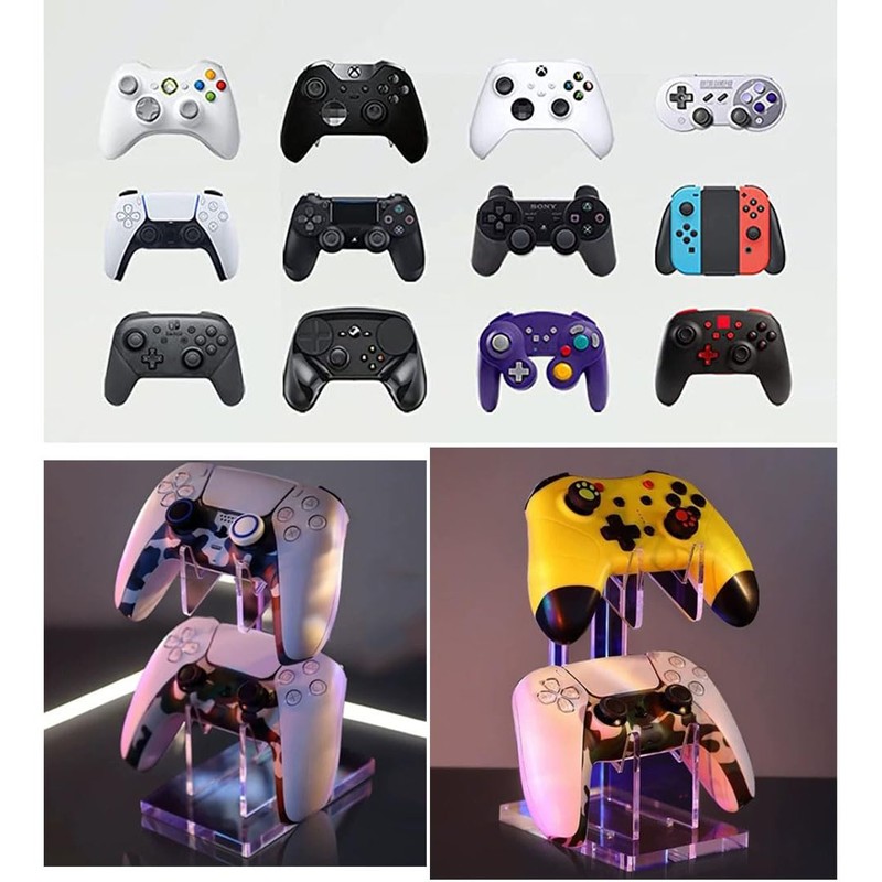 Natiform 2 Tier Controller Stand Stylish (Black Base)