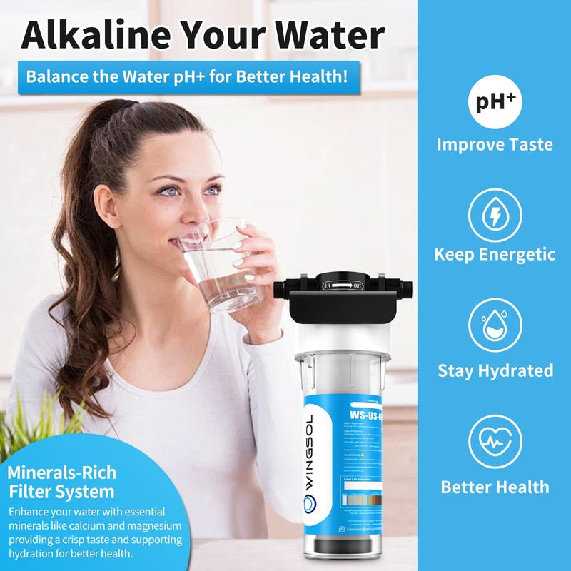 WINGSOL WINGSOL Under Sink Water Filter Replacement with Multi Layer