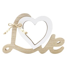 Heart-shaped Photo Frame, Wooden Picture Frame Wedding Gifts for Couple Boyfriend Girlfriend Bride Groom Tabletop Frame Picture Display Heart Photo Frame anniversary ceremony for marriage