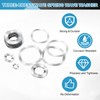 sourcing map Wave Spring Washer, 20Pcs 12mm x 18mm x