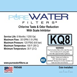 Water Filter Kit Compatible with Keurig B150, K150, B155, K155, K2500, K3000, B3000, B3000SE, K3500, K4000 (Filter, Housing Head, Mounting Bracket with Screws) by PureWater Filters
