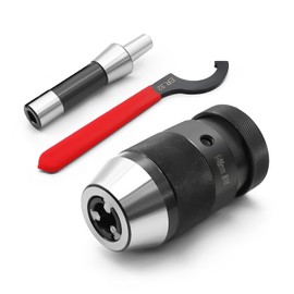 Nakkaa Heavy Duty 1/32"-5/8" B18 Keyless Drill Chuck with R8 Shank Compatible with Lathe Drilling Machine