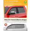 saleago Saleago in-Channel Window Rain Guards Fit for Dodge RAM