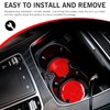 Anyhut Car Cup Holder Coaster, 2 PCS Carbon Fiber Non-Slip
