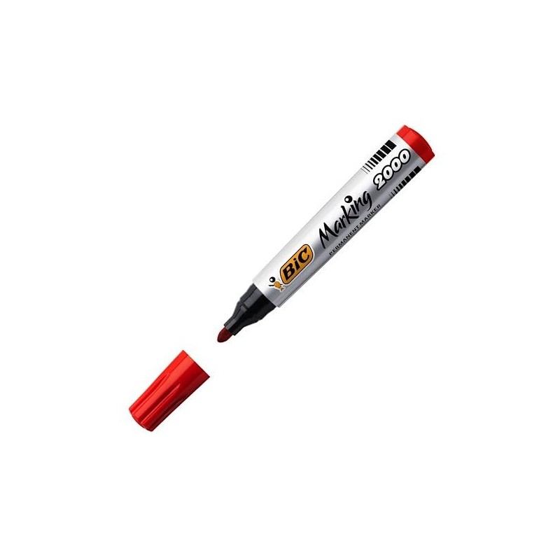 BIC 2000 Permanent 820913 Mark Point Red