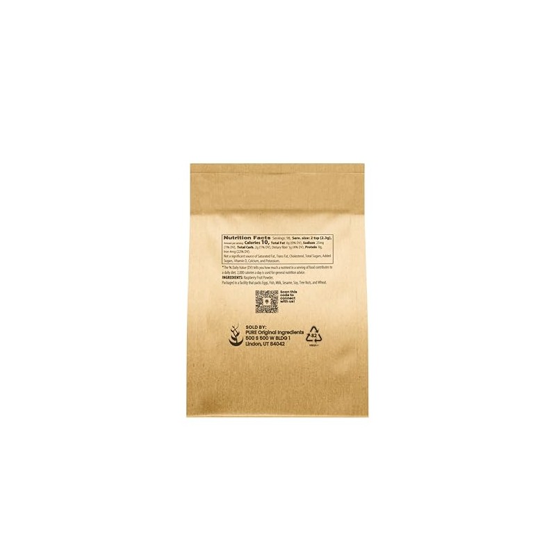 Raspberry Fruit Powder (8 oz) Great in Smoothies & Desserts