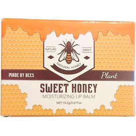Sweet Honey Bálsamo labial hidratante, 0.67 onzas, paquete de 6: Cereza, Aceite de Argón, Menta, Violeta, Naranja y Melocotón
