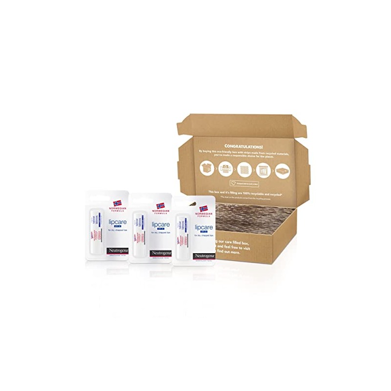 Neutrogena Norwegian Formula Lipcare SPF 20, 4.8g x3, Brown, 3