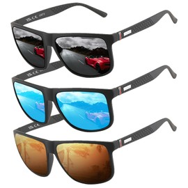 Perfectmiaoxuan Polarized sunglasses for men/women; Vintage/classic/elegant light frame; HD pilot lenses; Golf/driving/fishing/travel Eyewear