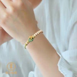 For Granddaughter - A Link That Can Never Be Undone Peach Blossom Knot Bracelet, Granddaughter Bracelet from Grandma Always Be Brave And Be Strong Adjustable Braided Bracelets for Women Jewelry,