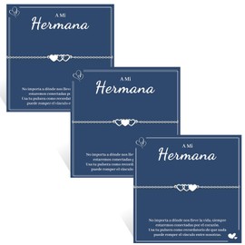 VU100 Pack of 3 sisters bracelet, it, No gemstone