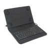 Universal Wired Type-C Slim BLACK Lightweight Stand Cover Keyboard Case