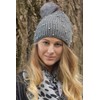 styleBREAKER 04024155 Women's Knitted Bobble Hat with Pearls and Fleece