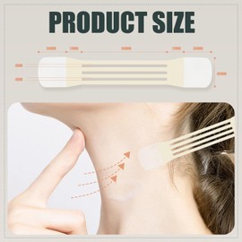 ZZBUY 40 Pcs Neck Lift Tape Invisible Neck Tightening Tape 8 Pcs Elastic and Breathable Bands