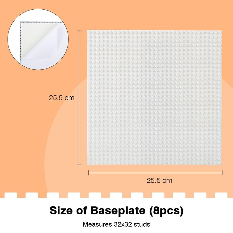 Etarnfly 4 Plate Set Building Plate Compatible with Most Brands,