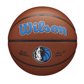 Wilson Basketball Team Alliance Dallas Mavericks Indoor/Outdoor Mixed Leather Size: 7