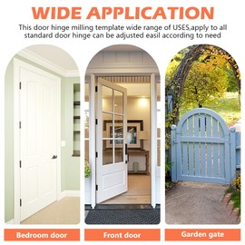 Adjustable Door Hinge Jig Mortiser Installation for 2-1/2 to 6inch