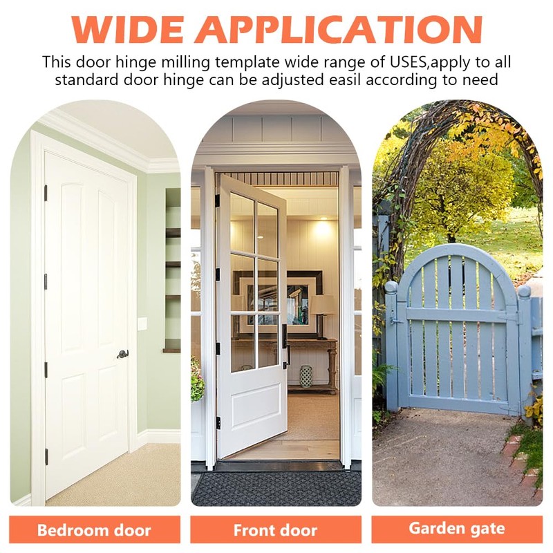 Adjustable Door Hinge Jig Mortiser Installation for 2-1/2 to 6inch