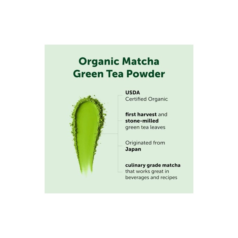 Organic Culinary Grade Matcha Green Tea Powder - 2 lb