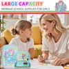 YOYTOO Mermaid Pencil Case Stationery Set for Girls, 3D EVA
