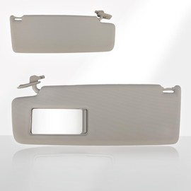 Magimaker Driver Side Sun Visor Fit for Volkswagen Tiguan 2009 2010 2011 2012 2013 2014 2015 2016 2017 Replace 5N0-857-551-P-2F4 Front Left | Sun Protection Shade | Makeup Mirror | Gray