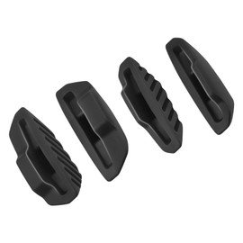 BLAZERBUCK Replacement Nose Pads Nose Piece for Oakley Mercenary OO9424 Sunglasses - Standard Black + Low Bridge Black