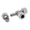 Adjustable L-cutting ring screw 8 L, galvanised steel L connection