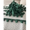 Daihellenstone 10 Yards Green Pom Pom Trim Ribbon 15mm Ball