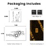 UBICA Semi Permanent Tattoo, Cyber Circuit Board Microchip Design, Large