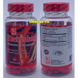 Biocirculatory 60 caps Diosmine & Hesperidin Prevent Varicose Vein Vital Control
