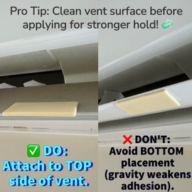 Pack of 4 Lemon Fragrance Pads for Air Conditioner Vents - Long-Lasting Fragrance Refills Refresh Your Home with Pleasant Scents